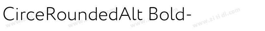 CirceRoundedAlt Bold字体转换